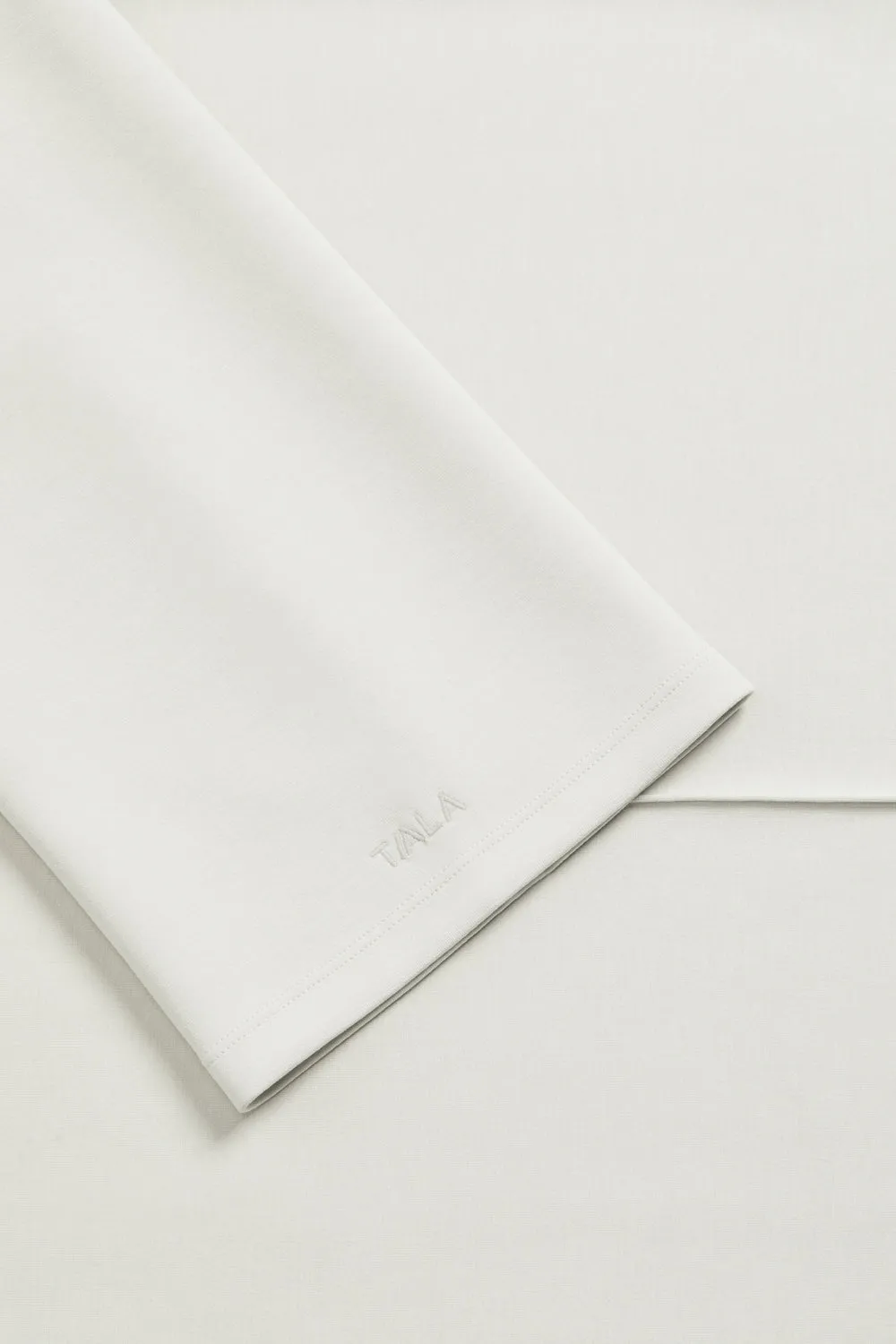 SoftSmart Funnel Neck Sweatshirt - Ecru sold by TALA product image thumbnail 4