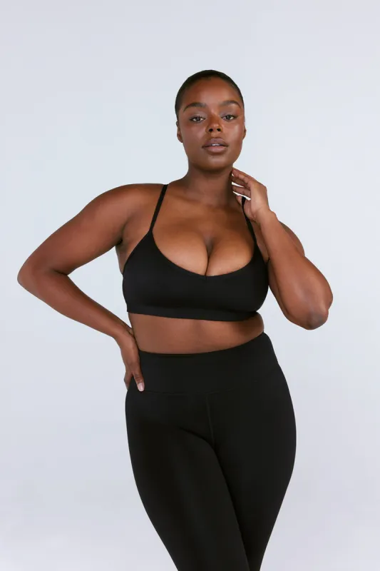 SkinLuxe Lift Sports Bra - Shadow Black sold by TALA