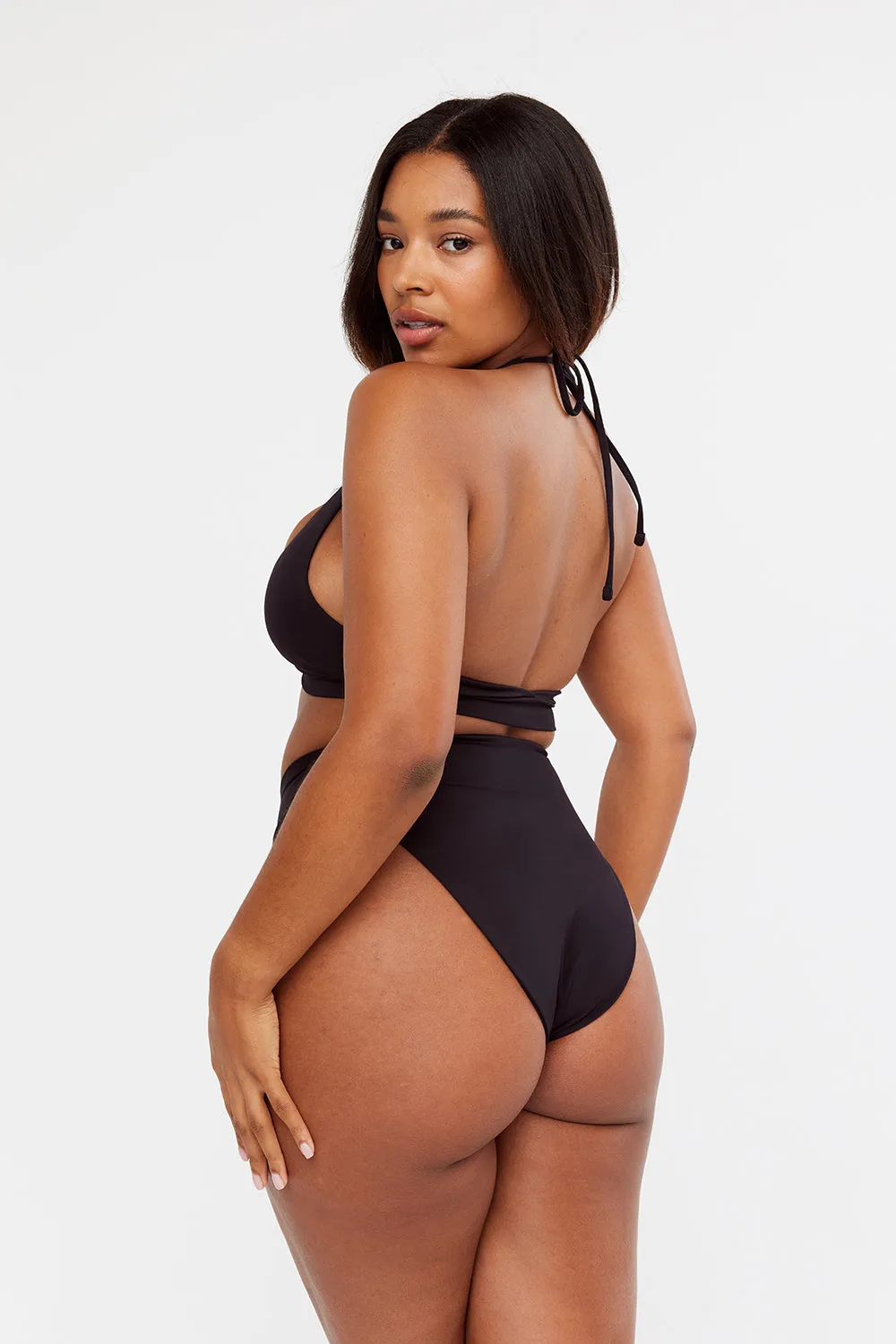 Maui Wrap Detail Bikini Brief - Black sold by TALA product image thumbnail 2