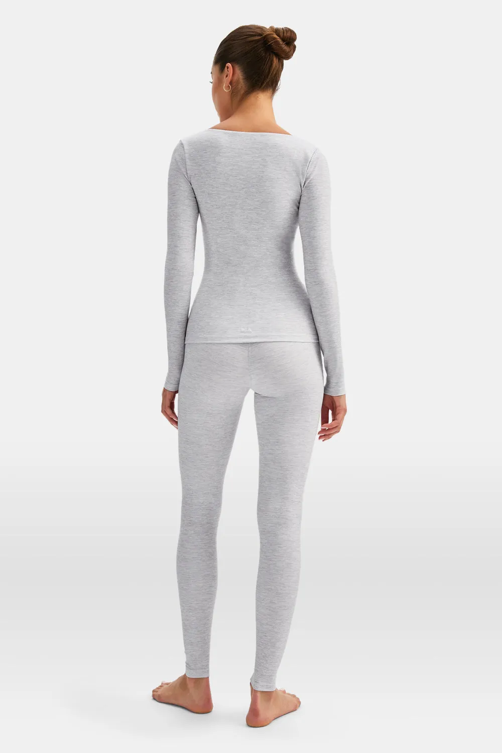 DayFlex Scoop Neck Top - Grey Marl sold by TALA product image thumbnail 3