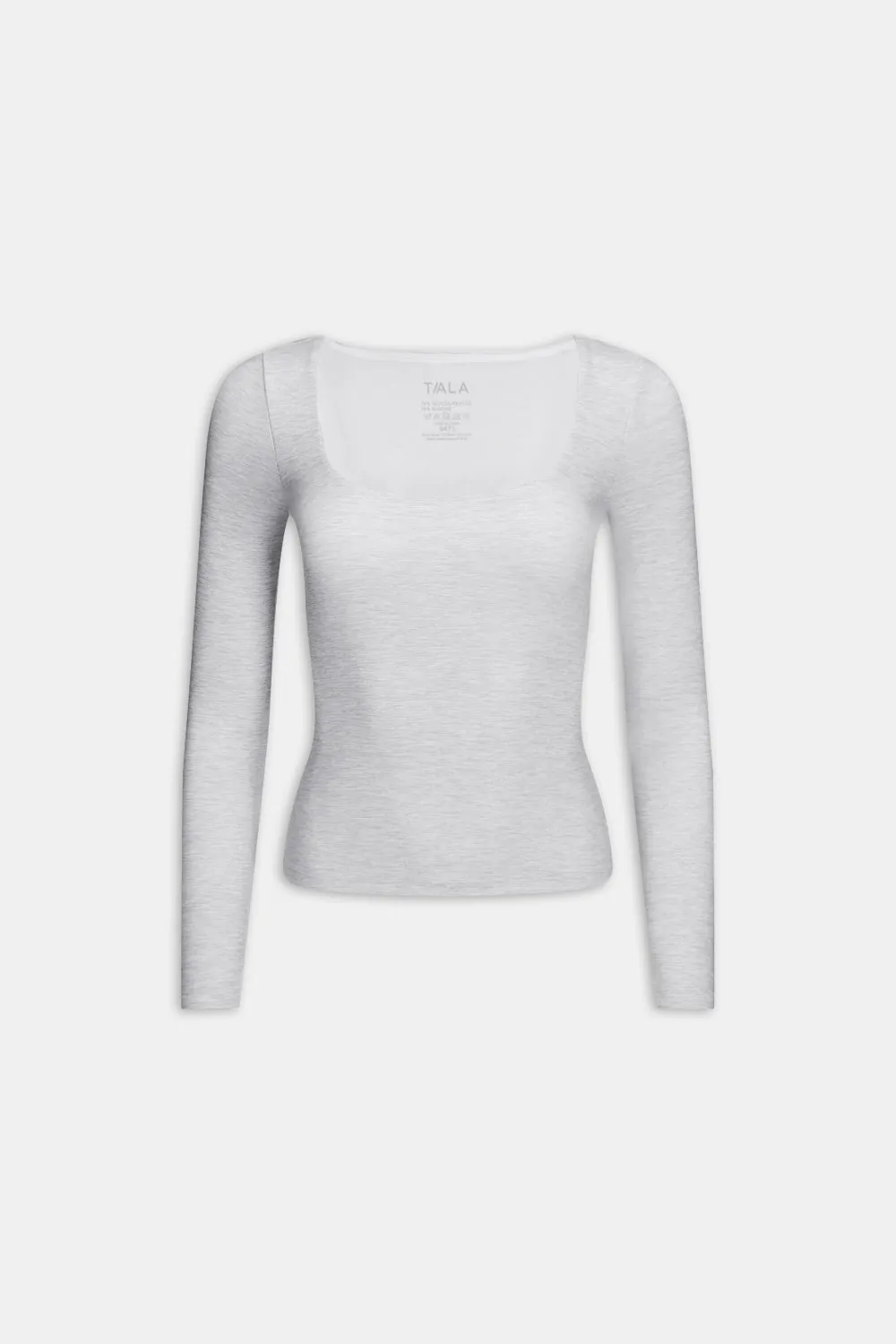 DayFlex Scoop Neck Top - Grey Marl sold by TALA product image thumbnail 2