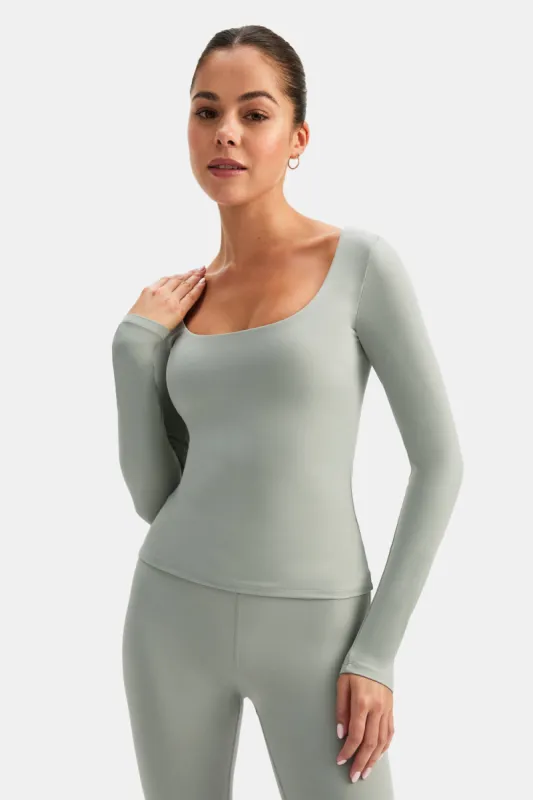 DayFlex Scoop Neck Top - Soft Sage sold by TALA