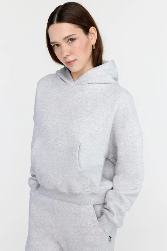 EVERYDAY GIRLFRIEND HOODIE - GREY MARL sold by TALA