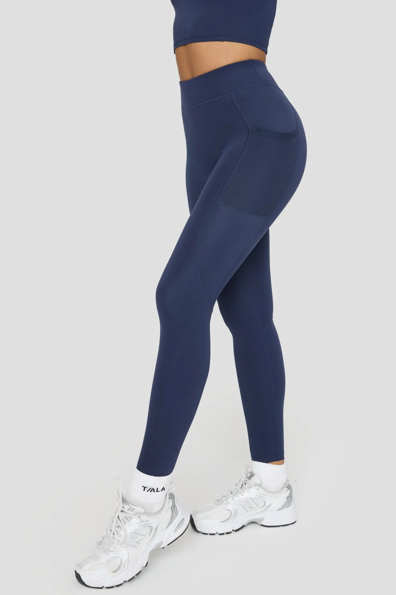 FormTech High Waisted Adjuster Running Legging - Navy sold by TALA product image thumbnail 5