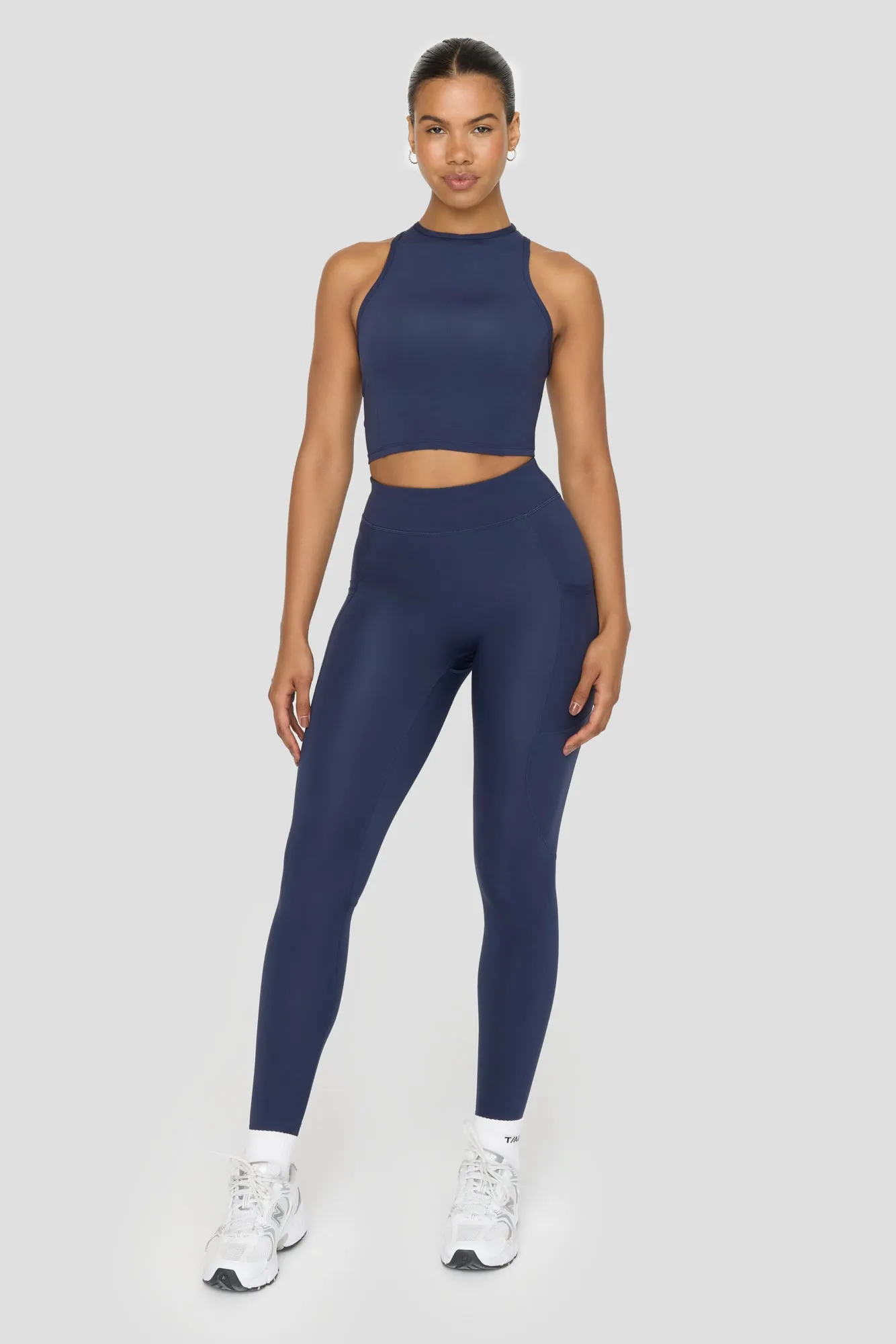 FormTech High Waisted Adjuster Running Legging - Navy sold by TALA