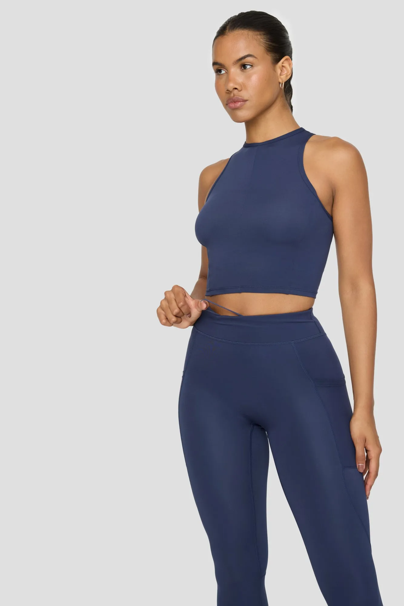 FormTech High Waisted Adjuster Running Legging - Navy sold by TALA product image thumbnail 4