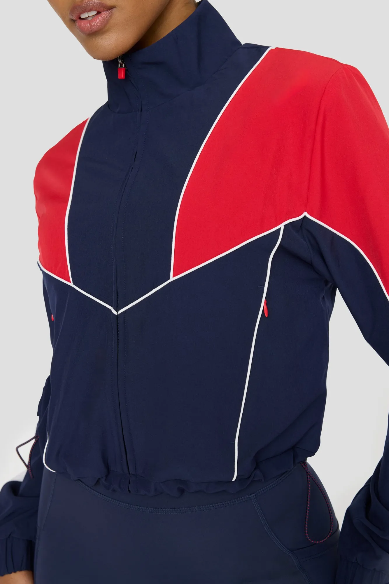 Reversible Woven Track Jacket - Navy And Chilli Red sold by TALA product image thumbnail 4