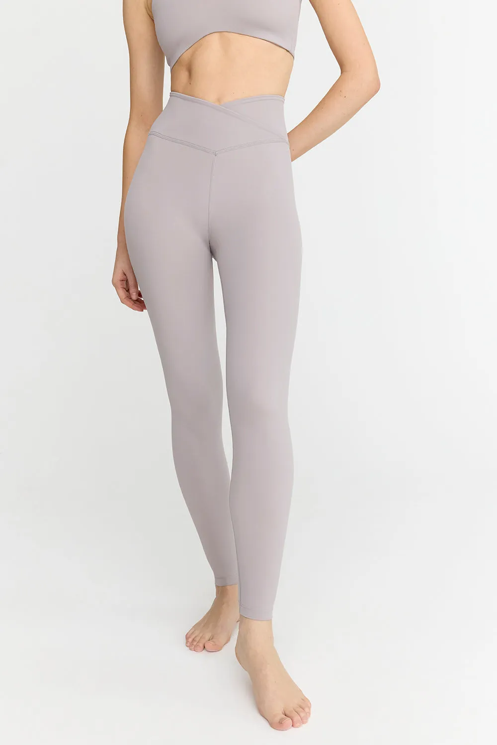 DayFlex Wrap High Waisted Legging - Taupe sold by TALA product image thumbnail 4