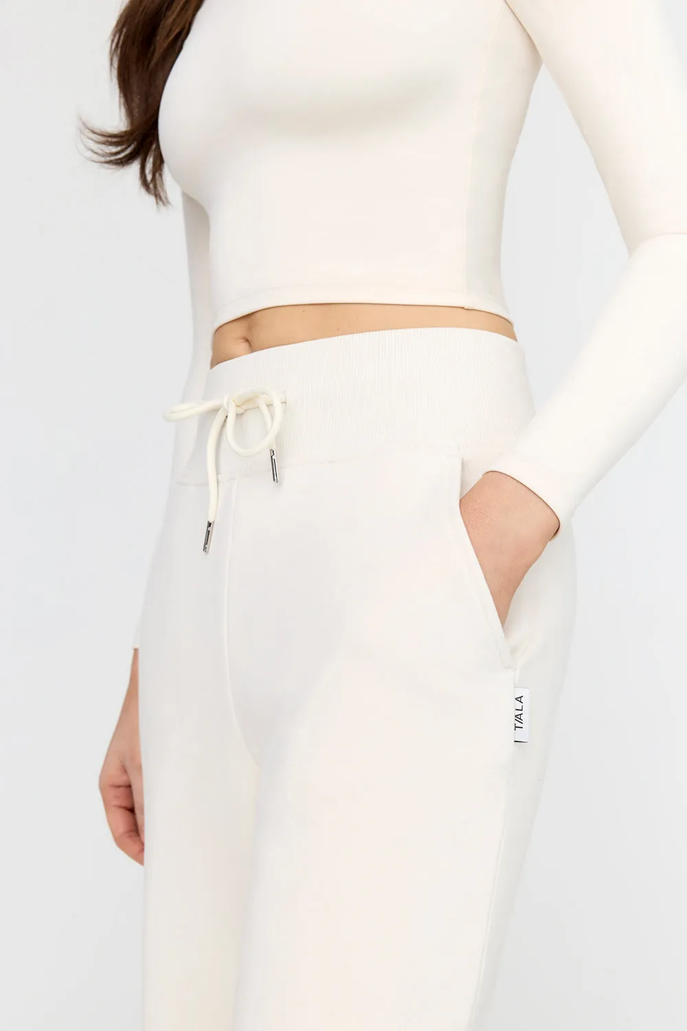 EVERYDAY WIDE LEG JOGGER - MILK sold by TALA product image thumbnail 3