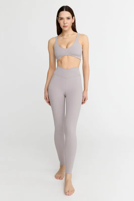 DayFlex Wrap High Waisted Legging - Taupe sold by TALA