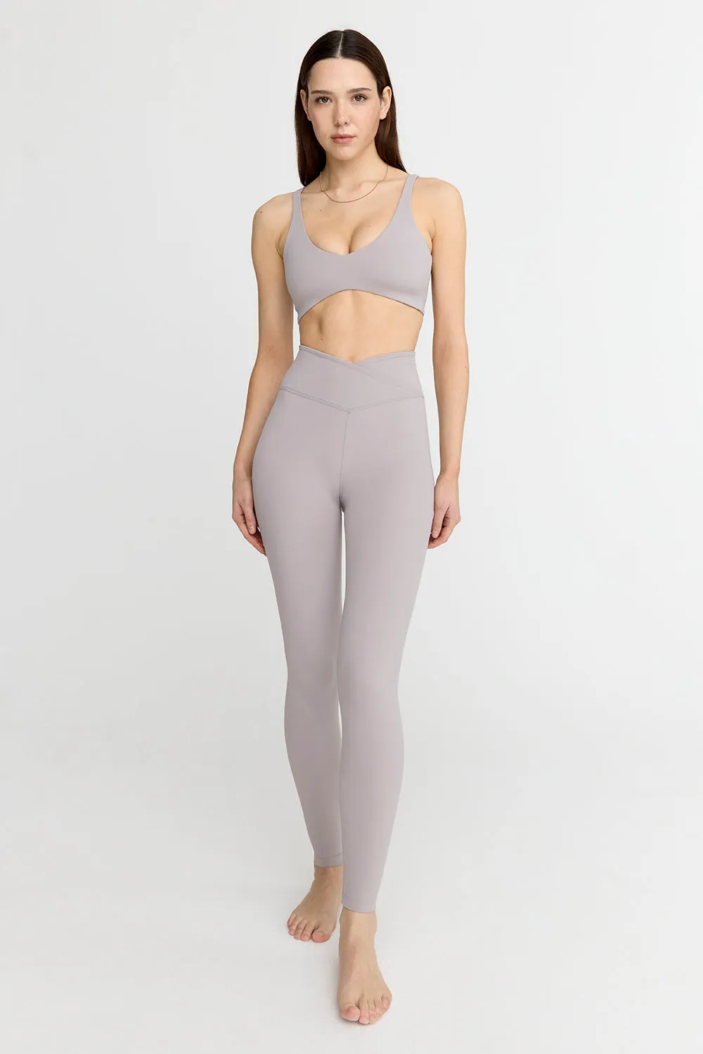 DayFlex Wrap High Waisted Legging - Taupe sold by TALA