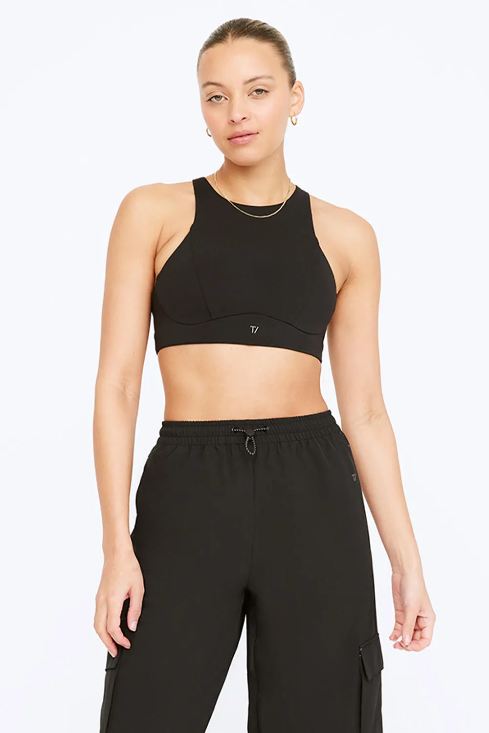 FormTech High Neck Running Sports Bra - Black sold by TALA
