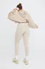 CROPPED ZIP THROUGH HOODIE - LATTE sold by TALA