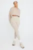 CROPPED ZIP THROUGH HOODIE - LATTE sold by TALA