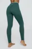 DayFlex Contrast Trim Wrap High Waisted Legging - Hunter Green And Buttermilk sold by TALA