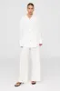The Essential Linen Shirt - Coconut Milk sold by TALA