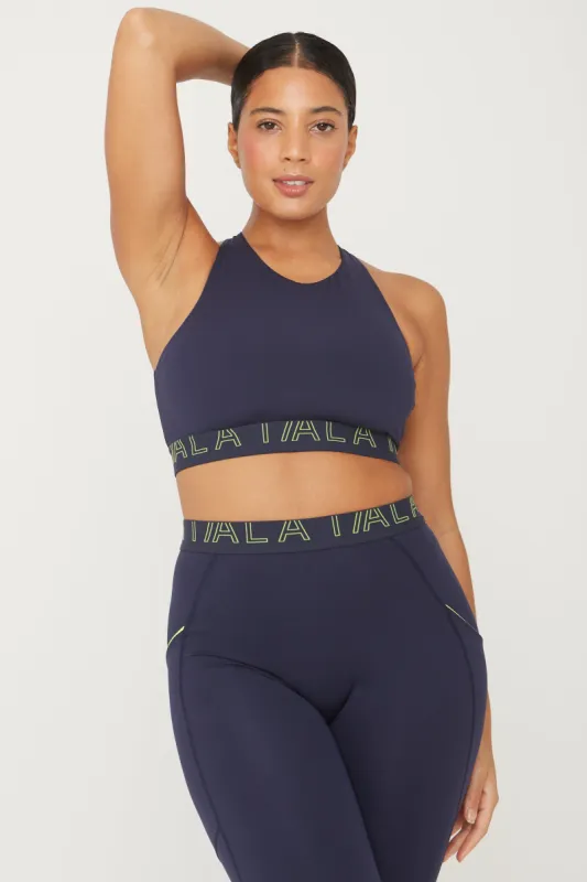 FORMTECH HIGH NECK MULTIWAY SPORTS BRA - NAVY sold by TALA