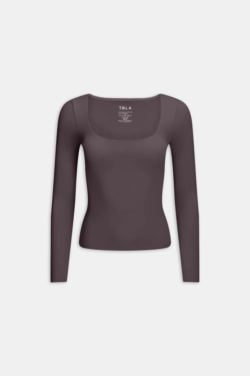 DayFlex Scoop Neck Top - Cool Espresso sold by TALA product image thumbnail 2
