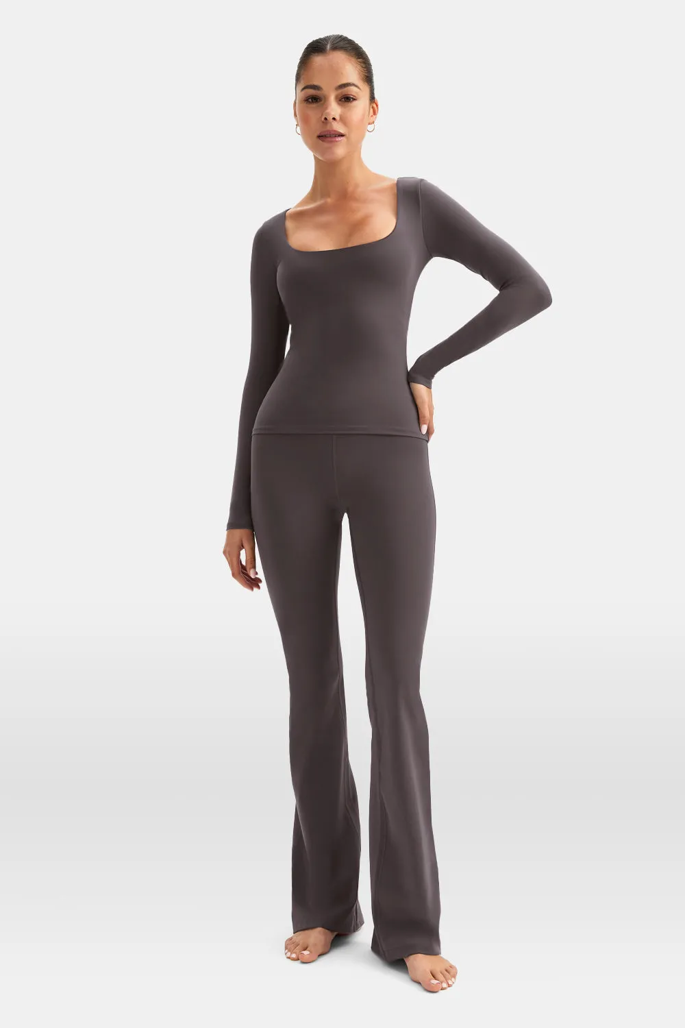 DayFlex Scoop Neck Top - Cool Espresso sold by TALA product image thumbnail 4