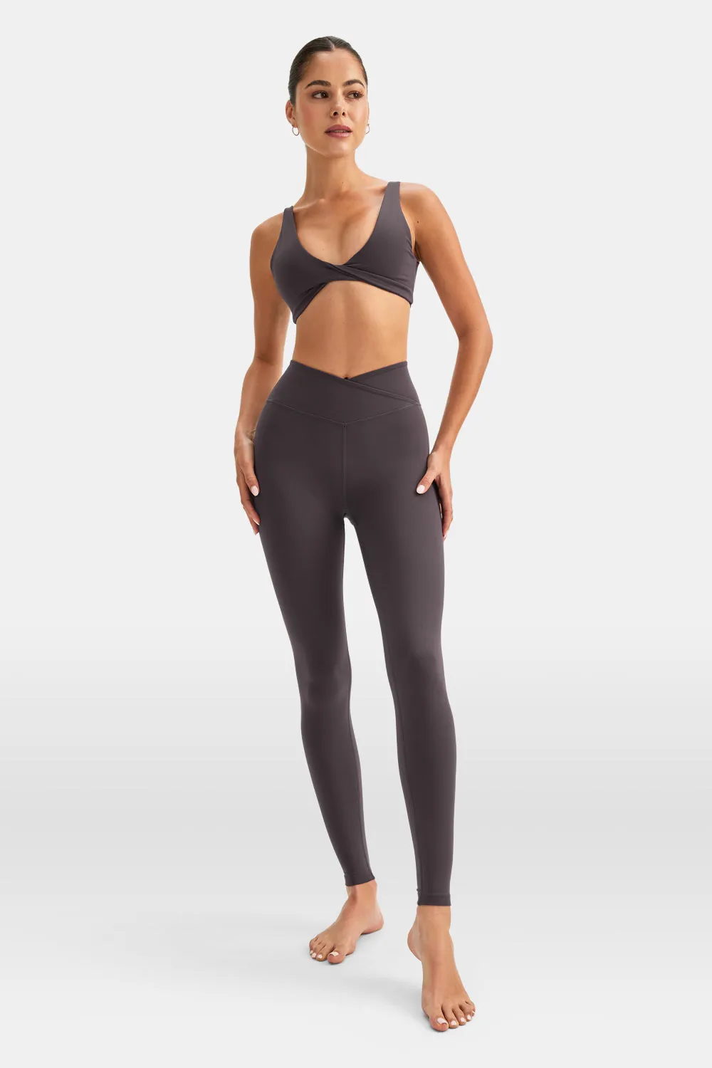 DayFlex Wrap High Waisted Legging - Cool Espresso sold by TALA