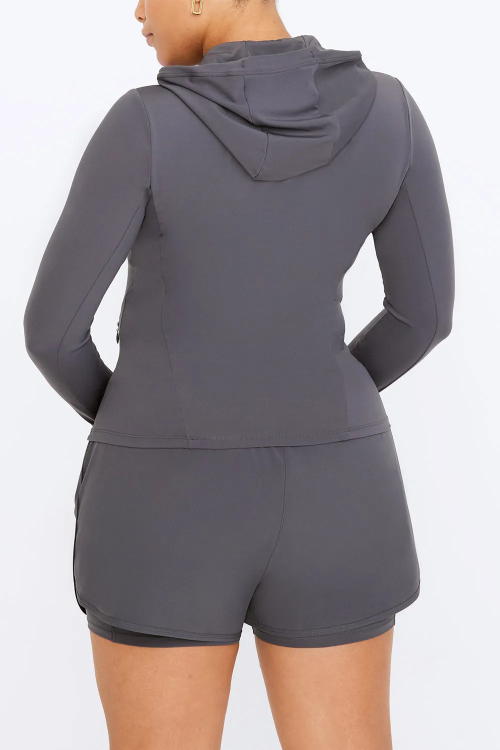 FormTech Hooded Zip Through Running Jacket- Graphite sold by TALA product image thumbnail 2