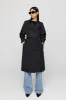 Multiway Belted Trench Coat - Black sold by TALA