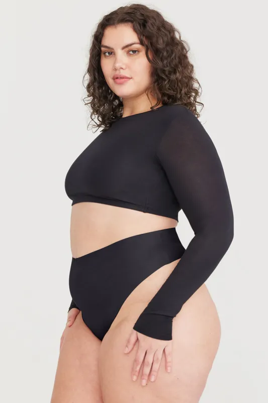 NO VPL HIGH WAISTED THONG 3 PACK - SHADOW BLACK sold by TALA