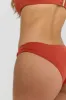 Nixie Asymmetric Ring Bikini Brief - Rust Orange sold by TALA