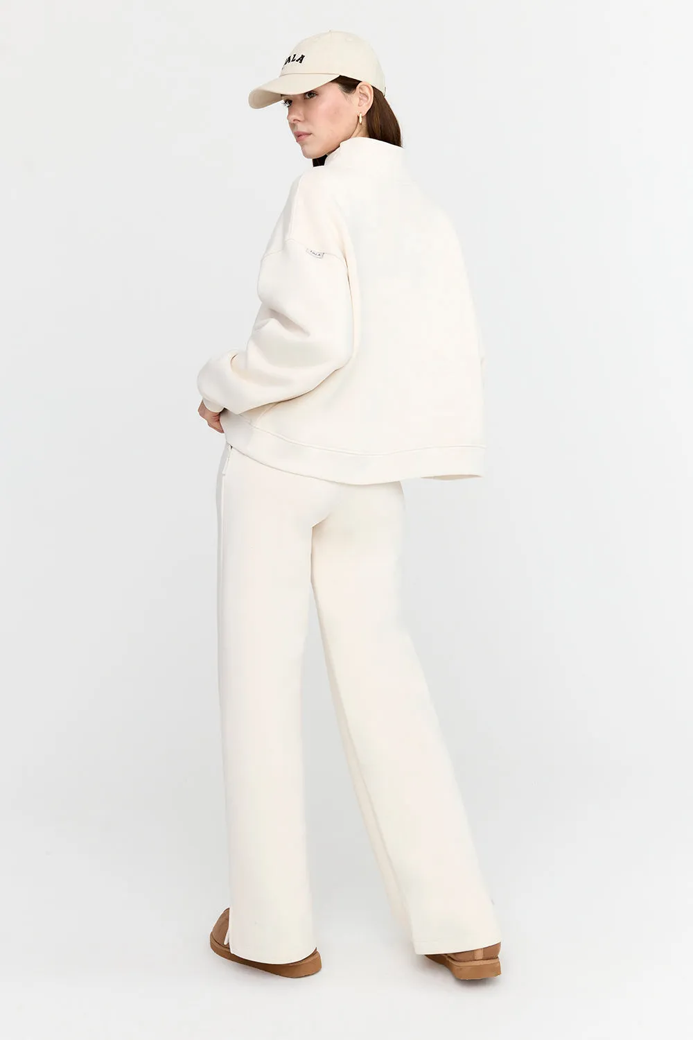 EVERYDAY LOOSE HEM MOCK NECK SWEATSHIRT - MILK sold by TALA product image thumbnail 3