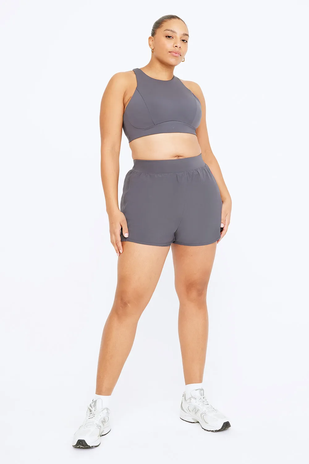 FormTech High Neck Running Sports Bra - Graphite sold by TALA product image thumbnail 3