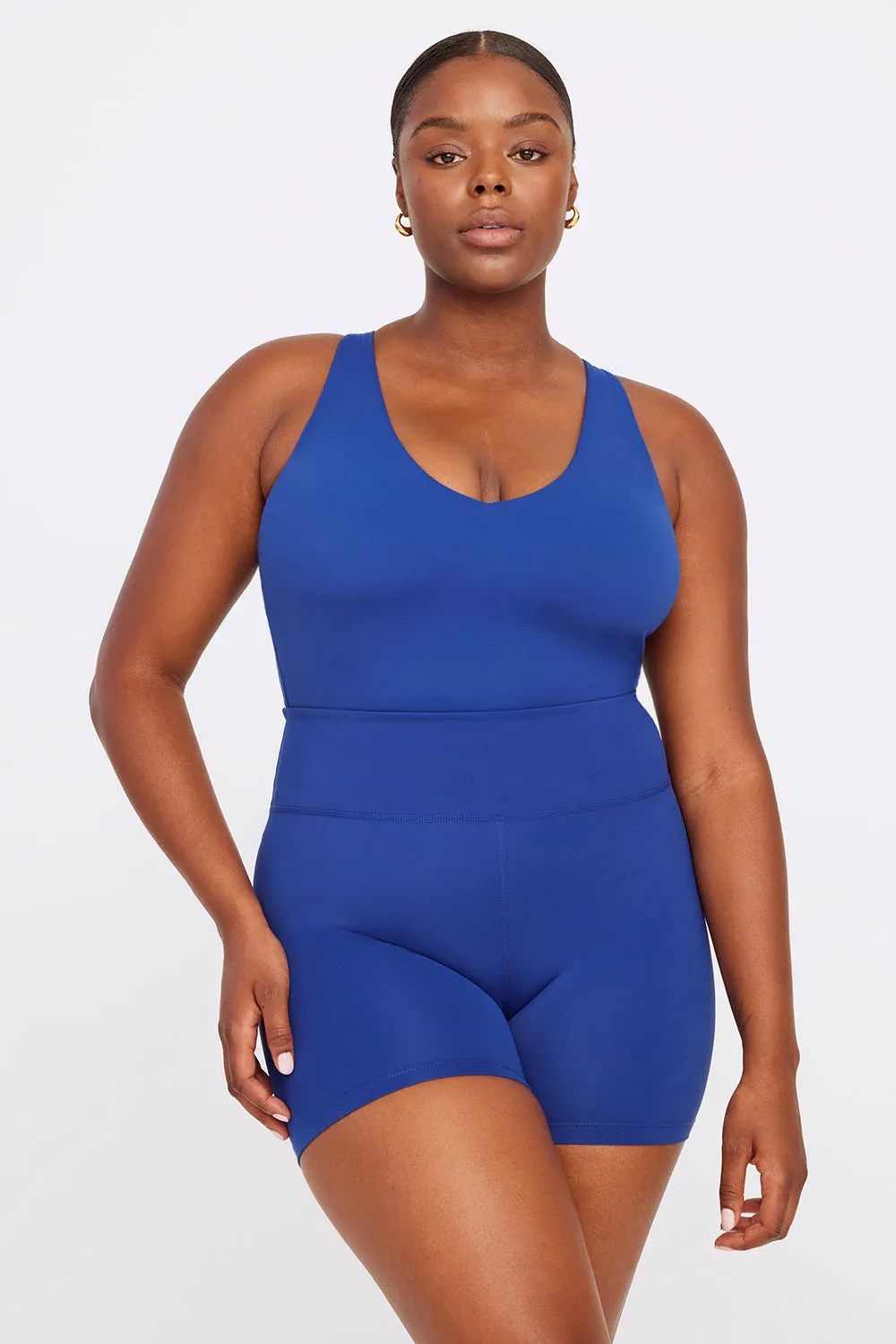 SkinLuxe Built-In Support Strappy Back Cami Top - Cobalt Blue sold by TALA