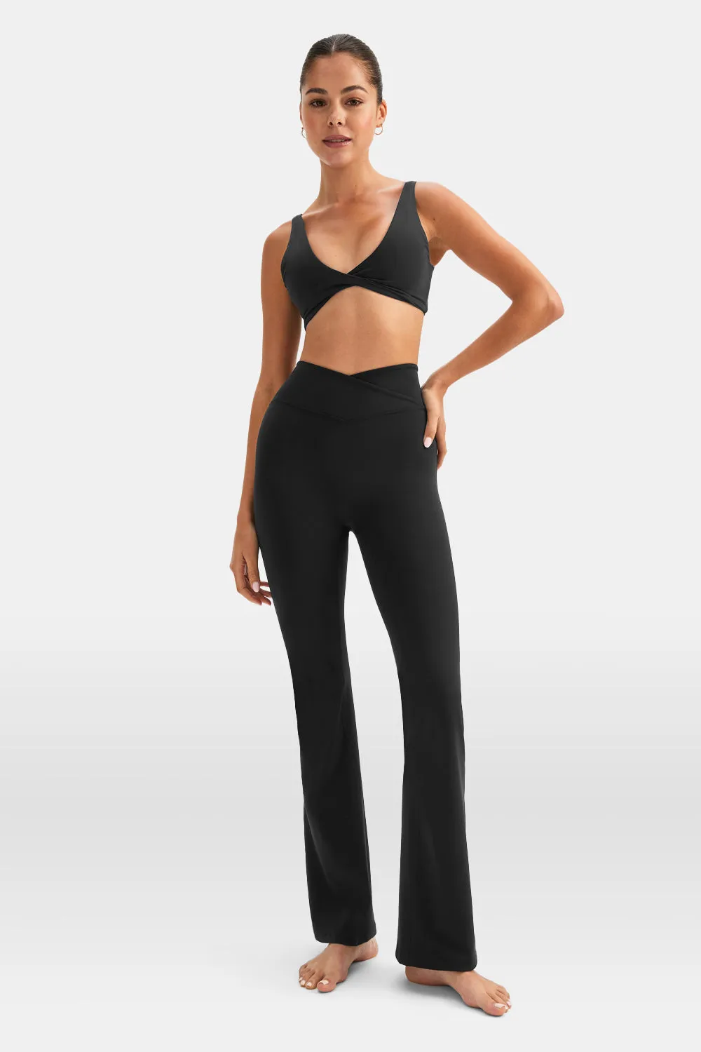 DayFlex Twist Front Sports Bra - Shadow Black sold by TALA product image thumbnail 5
