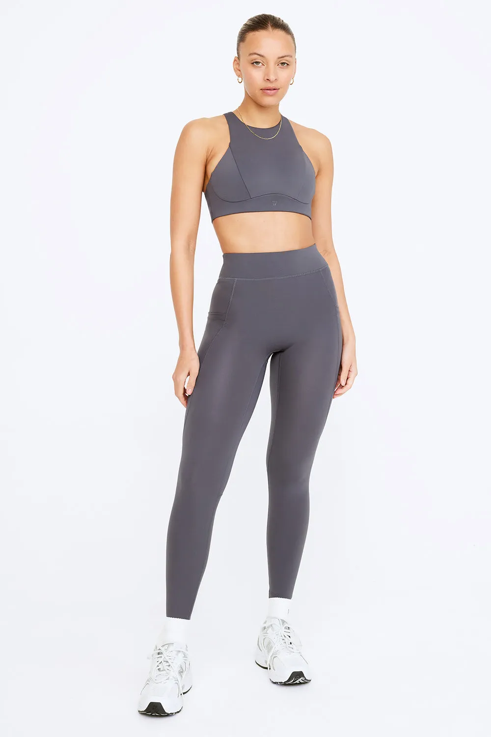 FormTech High Waisted Adjuster Running Legging - Graphite sold by TALA