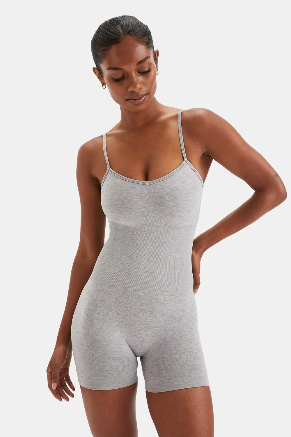 Sculpt Seamless Scrunch Unitard - Light Grey Marl sold by TALA product image thumbnail 5