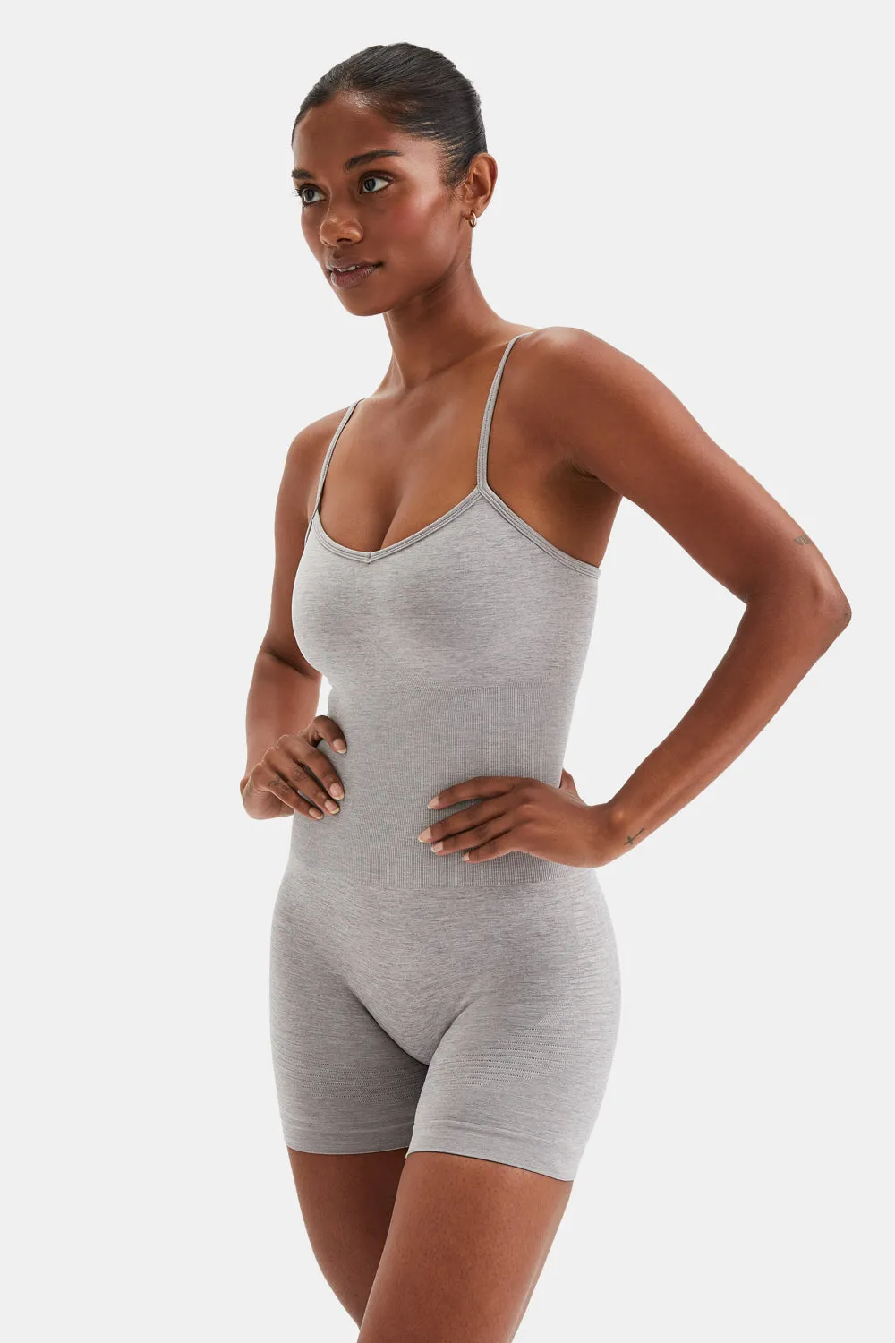 Sculpt Seamless Scrunch Unitard - Light Grey Marl sold by TALA product image thumbnail 3