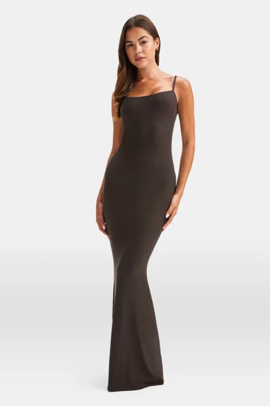 365 Sculpting Lounge Cami Maxi Dress - Espresso sold by TALA