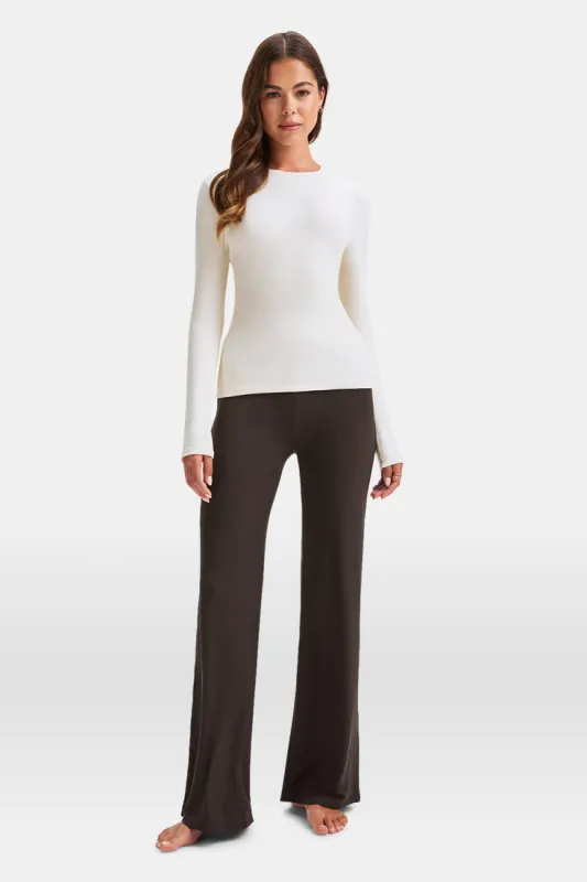 365 Sculpting Lounge Top - Coconut Milk sold by TALA