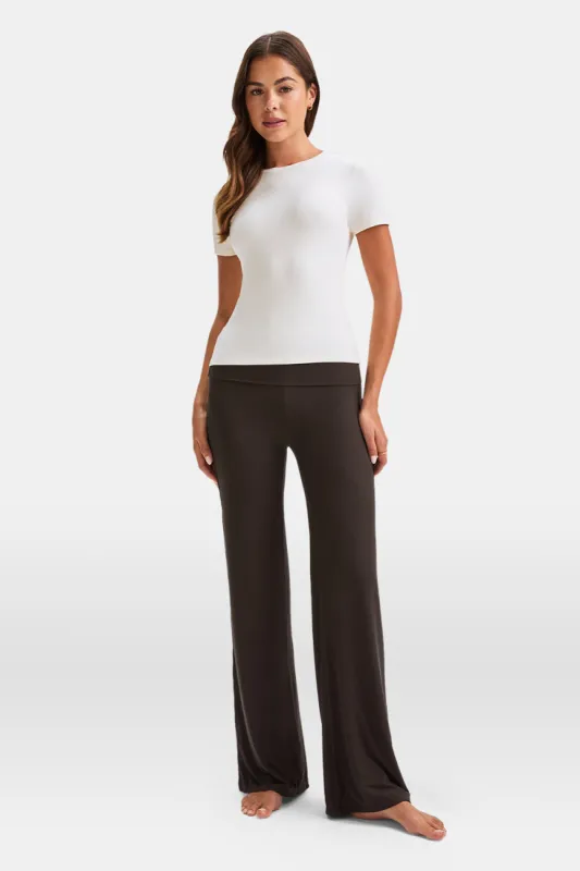 365 Sculpting Lounge T-Shirt - Coconut Milk sold by TALA