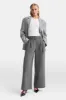 Everyday Tailoring Wide Leg Trousers - Charcoal Grey Marl sold by TALA