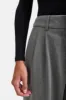 Everyday Tailoring Wide Leg Trousers - Charcoal Grey Marl sold by TALA