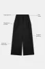 Everyday Tailoring Wide Leg Trousers - Black sold by TALA