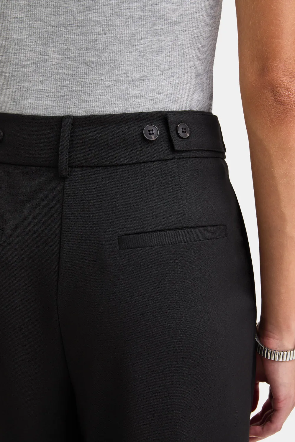 Everyday Tailoring Wide Leg Trousers - Black sold by TALA product image thumbnail 3