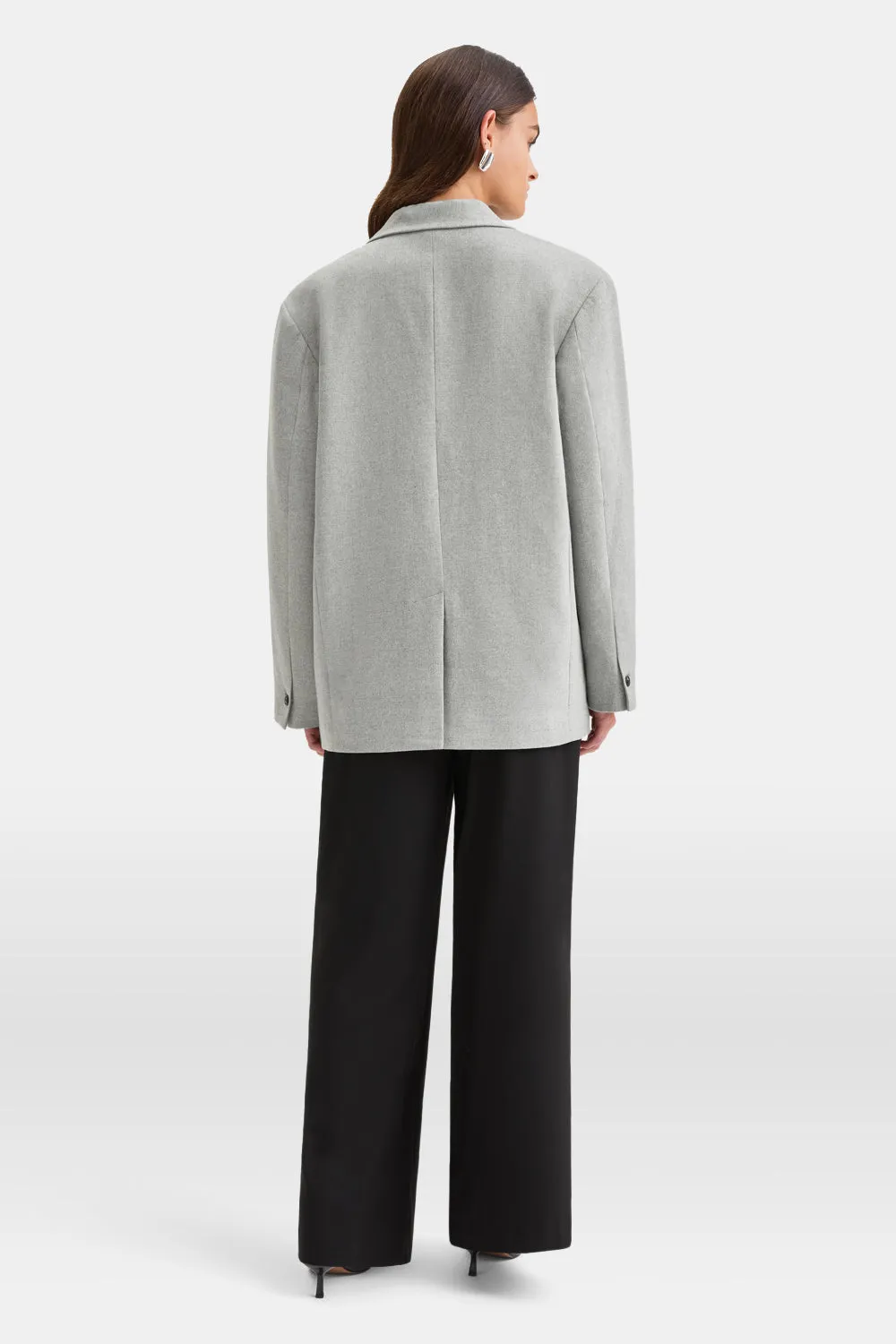 Everyday Tailoring Oversized Blazer - Iron Grey Marl sold by TALA product image thumbnail 3