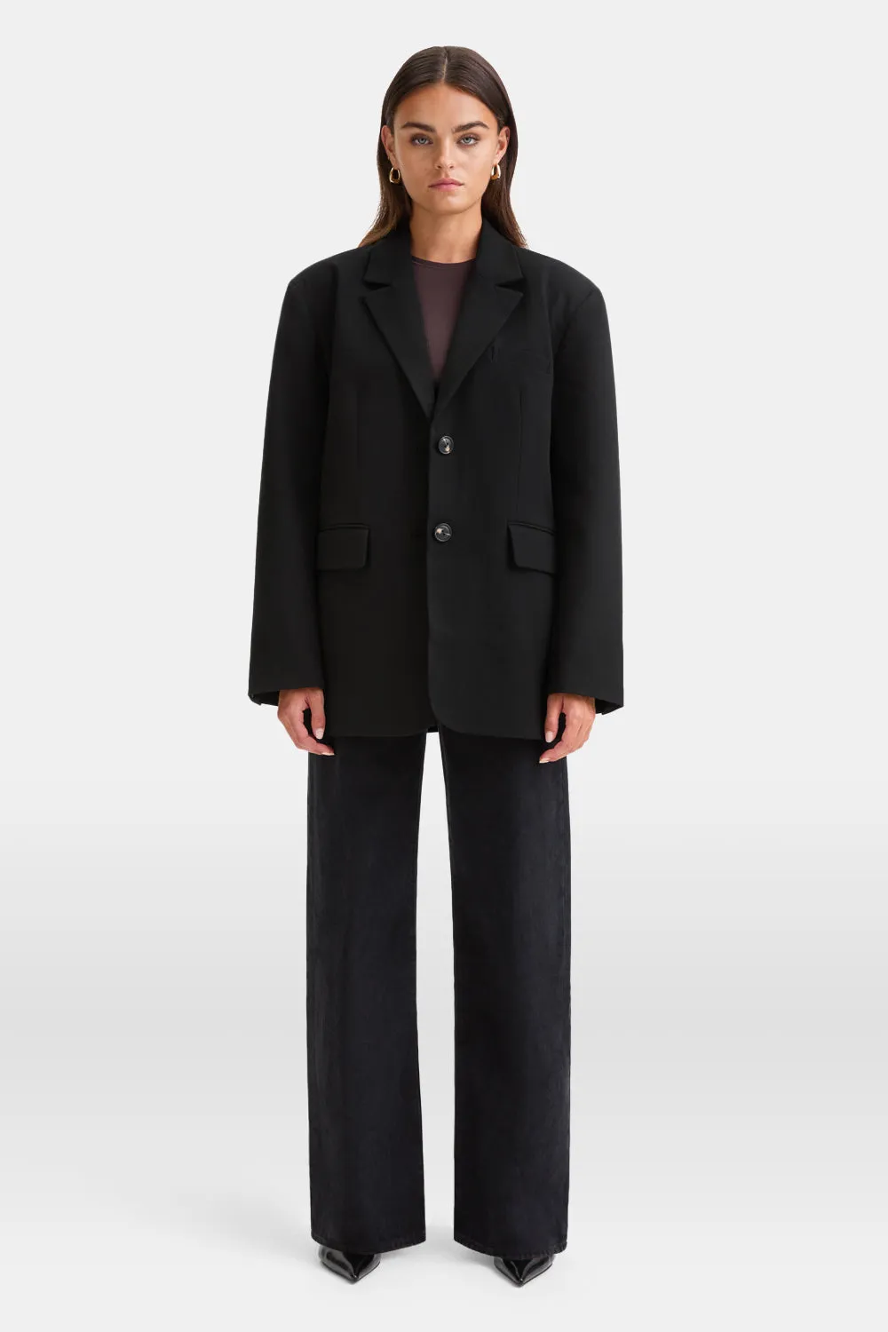 Everyday Tailoring Oversized Blazer - Black sold by TALA