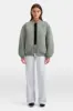 Reversible Oversized Bomber Jacket - Black And Cool Olive sold by TALA