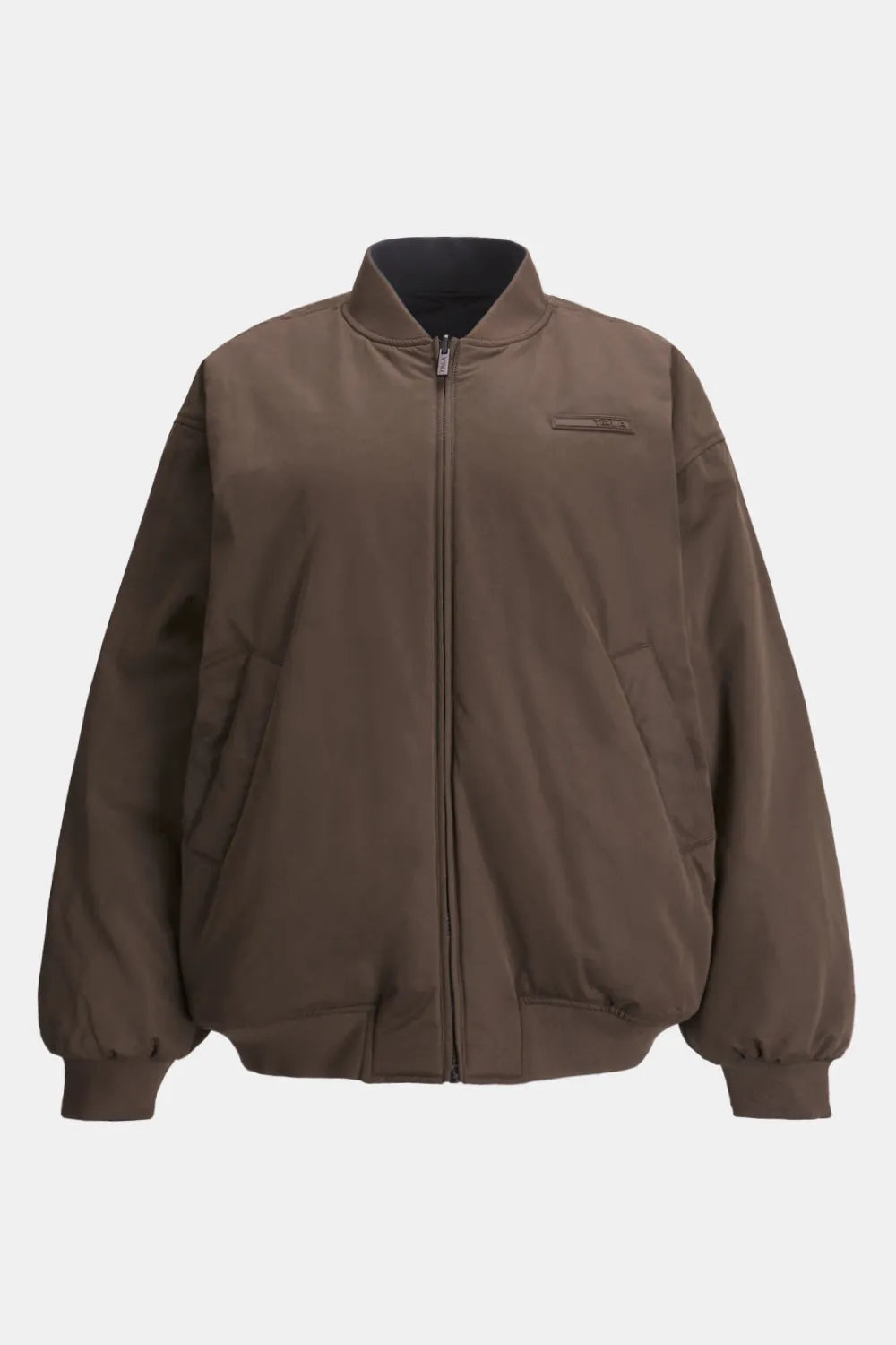 Reversible Oversized Bomber Jacket - Black And Espresso sold by TALA product image thumbnail 3