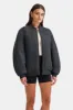 Reversible Oversized Bomber Jacket - Black And Espresso sold by TALA