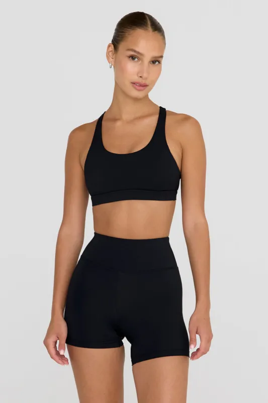 SkinLuxe Tank Sports Bra - Shadow Black sold by TALA