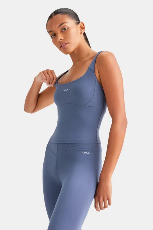 SkinLuxe Scoop Neck Vest - Vintage Blue sold by TALA