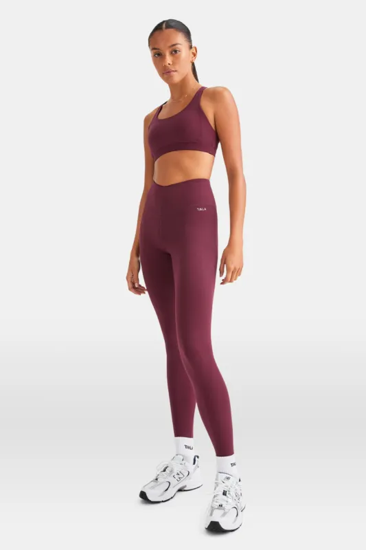 SkinLuxe V-Waist Legging - Burgundy sold by TALA